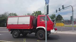 Feuerwehr einsatzfahrt Karben zum Rewe Brand [upl. by Mareah620]