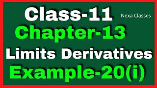 Example20 Chapter13 Class 11 Math Example20 Class11 Ch 13 NCERT Math Chapter13 Example20 Class11 [upl. by Llevaj]