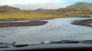 Iceland  F208 river crossing [upl. by Trbor]