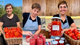 POLPA DI POMODORO A PEZZETTONI CONSERVA FATTA IN CASA Ricetta Facile  Fatto in Casa da Benedetta [upl. by Joselow]