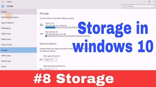 8 Storage in windows 10 ComputerLaptopPC [upl. by Yarehs476]