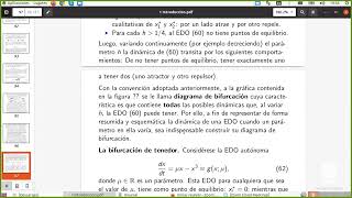 Ecuaciones Diferenciales I Diagramas de bifurcación [upl. by Ahsiekal]