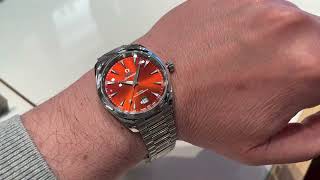 OMEGA Aqua Terra 38mm new  red dial [upl. by Sedrul]