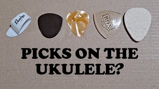 Picks On The Ukulele Some different types to try and some tips on playing with a pickplectrum [upl. by Cutler740]