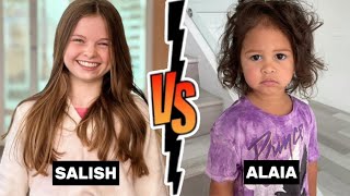 Alaia McBroom The Ace Family Vs Salish Matter Jordan Matter Lifestyle Comparison [upl. by Redmund]