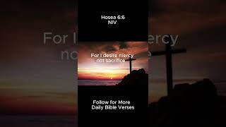 Daily Verse 77 Hosea 66 bible dailyverse god christian christianity shorts viral [upl. by Qahsi]