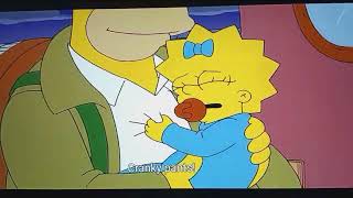 simpsons maggie cry hug homer [upl. by Naus]