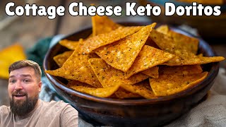 Cottage Cheese Keto Doritos Recipe Easy amp Fast Better than the original [upl. by Nauqes]