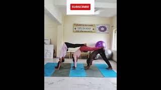 3 person yoga poses yoga shortsviral shorts youtubeshorts [upl. by Niatirb]