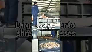 Large shredder shredding effect show doubleshaftshredder industrialshredder automobile recycling [upl. by Eardnaed640]