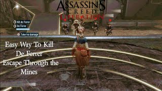 Assassins Creed Liberation  Easiest Way Kill De Ferrer  Escape Through The Mines Full Synch 100 [upl. by Friederike]