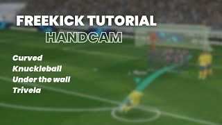 How to Score Every Free Kick in eFootball Mobile Pro Tips amp Handcam Tutorial [upl. by Avrom]