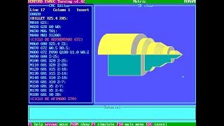 Curso CNC FANUC  Clase 26 Práctica 20 Ciclos de Refrentado G72 y Afinado G70 [upl. by Rajewski]