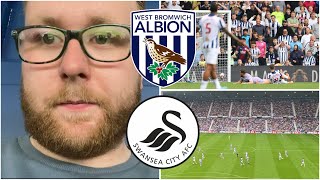 West Bromwich Albion 10 Swansea City  ABSOLUTELY SHOCKING YET AGAIN  Match Vlog 127 [upl. by Tenn]