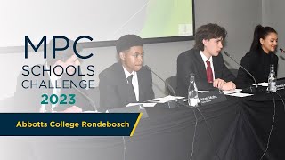 Meet Abbotts College Rondebosch — Monetary Policy Committee Schools Challenge 2023 finalist [upl. by Josy788]