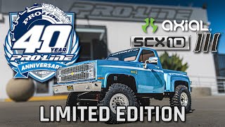 Axial® SCX10™ III ProLine 40th Anniversary Limited Edition 1982 Chevy® K10™ [upl. by Eerpud]