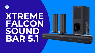 Xtreme Falcon 51 sound bar speaker  sound test  unboxing [upl. by Willis]