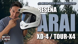 Arai XD4  TOUR X4  🏍 Reseña ¿El Mejor Casco Doble Propósito Ep65 [upl. by Geminian]