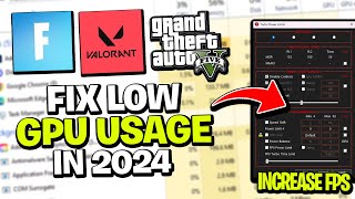 HOW TO FIX Low GPU Usage and Low FPS  2024 Guide [upl. by Ajad]