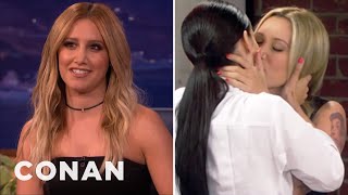 Ashley Tisdale Cast Her Girl Crush On quotYoung amp Hungryquot  CONAN on TBS [upl. by Gian]