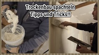 Trockenbau Spachteln Tipps und Tricks [upl. by Epoillac540]