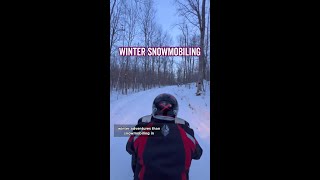 Snowmobiling in Northern Wisconsin Shorts YouTubeShorts [upl. by Dopp]