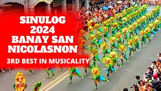 SINULOG 2024 3RD BEST IN MUSICALITY BANAY SAN NICOLASNON  BARANGAY SAN NICOLAS [upl. by Alikat]