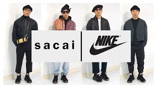 How To Style Nike X Sacai Vaporwaffle Black Gum And Reviews [upl. by Poock606]