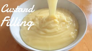 Homemade Custard filling Simple Recipe [upl. by Zelig90]