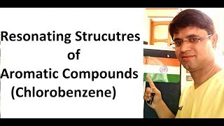 Resonating Structures of Chlorobenzene  orthoparadirectinggroup [upl. by Parfitt21]