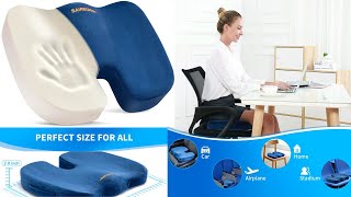 SAIREIDER Chair Cushions for Office Memory Foam Coccyx Cushion Pads for Tailbone Pain [upl. by Assyli]