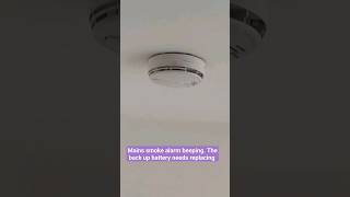 Mains smoke alarm beeping Changing the battery [upl. by Ahseem]