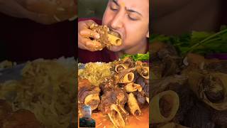 MUTTON NALLI BONE MUKBANG 🤤🥩 mukbang pork short food koreanfood porkleg foodie porkhock [upl. by Neenwahs]