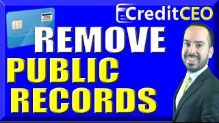 How To Remove Public Records From Credit  Lien Judgment Bankruptcy [upl. by Arvin]