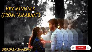 Hey Minnale  Video Song  Amaran  Sivakarthikeyan Sai Pallavi  GV Prakash  Rajkumar Periasamy [upl. by Neras633]