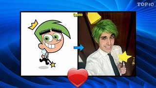 The Fairly OddParents Characters in Real Life  TOP 10 [upl. by Sifan]