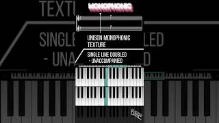 GCSE MUSIC  Monophonic vs Homophonic Texture shorts musictheory zenbeats wellerman [upl. by Aromat765]