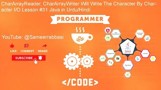 CharArrayReader CharArrayWriter Will Write The Character By Character IO Lesson 31 in UrduHindi [upl. by Columbyne466]