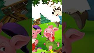 The Three Little Pigs shorts animation messi ai pig funny funnyshorts [upl. by Aliakam]