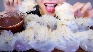 ASMR CHÂN SỨA  RAW JELLYFISH EATING SOUNDS  LINHASMR [upl. by Ofelia]