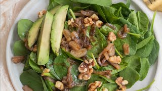 Wilted Spinach Salad Recipe [upl. by Shaffert]