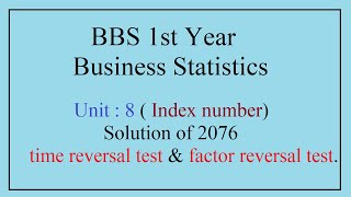 BBS 1st Business Statistics  Index number [upl. by Freud]