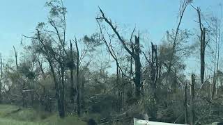 Viewing Tornado Aftermath in I96 Near Williamston MI 24Aug2023 [upl. by Hirschfeld]