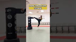 Kwon Tornado Kick Tutorial shorts martialarts cobrakai [upl. by Annovad642]