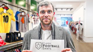 Fabrizio Romano Goes Shopping For RETRO Football Shirts  Shirt Shopping [upl. by Ecyned]