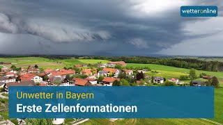 Starke Gewitter in Oberbayern [upl. by Tomkin]