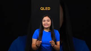 OLED TV vs QLED TV  ytshorts shorts youtubeshorts shortvideo [upl. by Ilek]