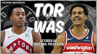 Toronto Raptors vs Washington Wizards Full Game Highlights  Oct 6  202425 NBA Preseason [upl. by Paige449]