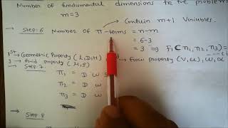 buckingham pi theorem determining pi terms [upl. by Esital819]