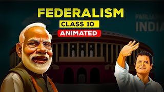 Federalism class 10 CBSE one shot  Animation in Hindi  Sunlike [upl. by Doherty]